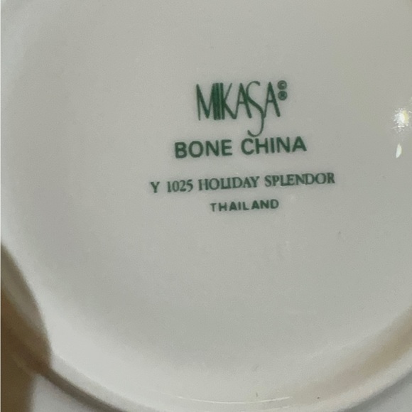 Holiday Splendor by Mikasa. 3 pc set Bone China Y1025 place setting fo… - Picture 9 of 10